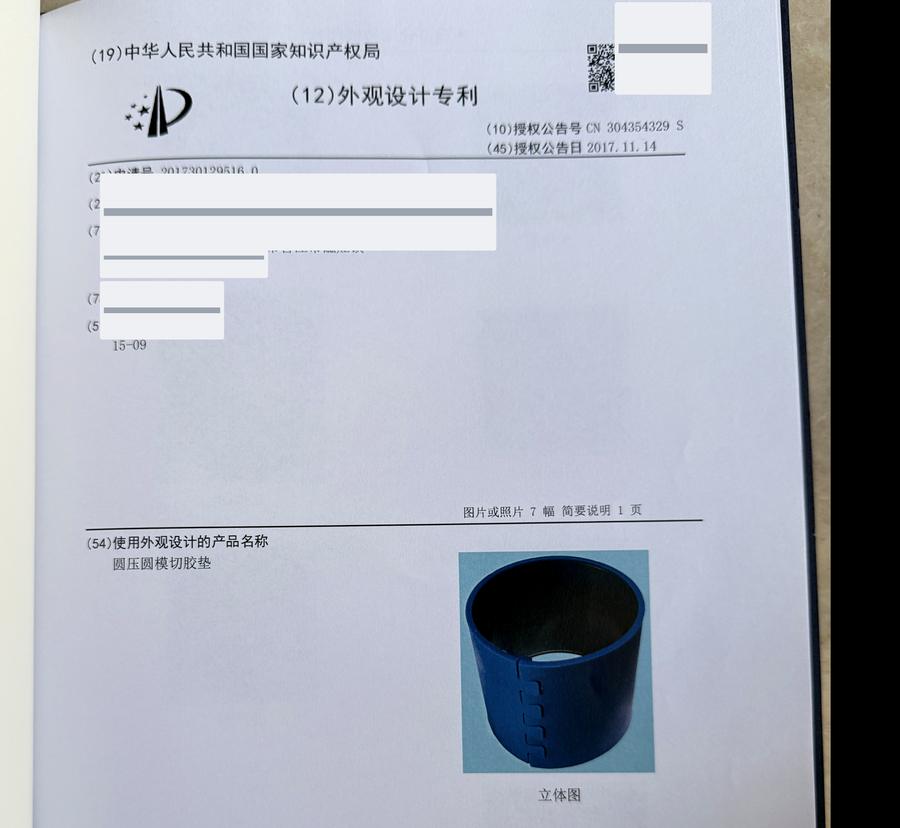 Redacted patent record